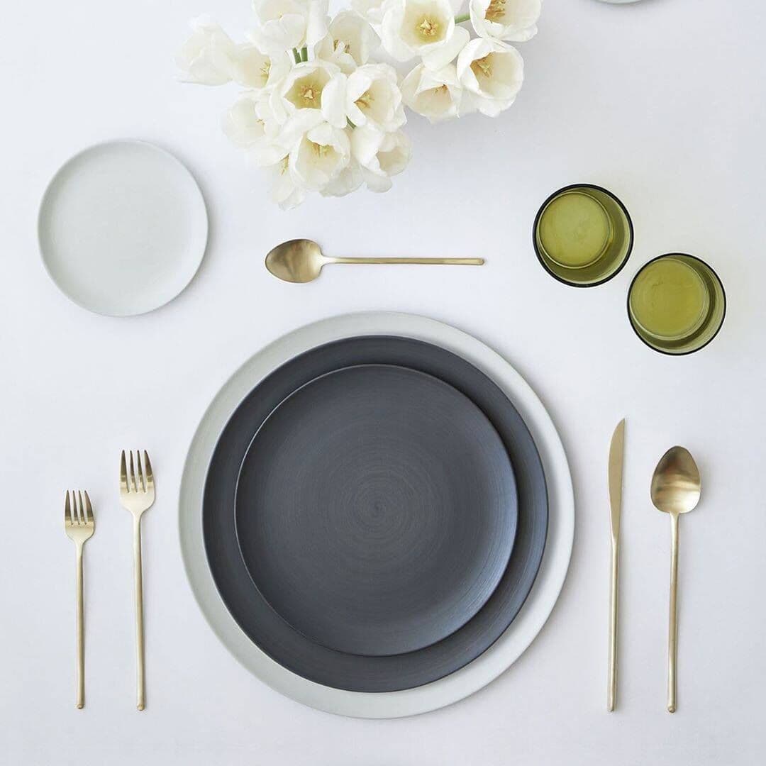 HERDMAR Прибори за хранене “STICK“- 24 части – позлатени мат