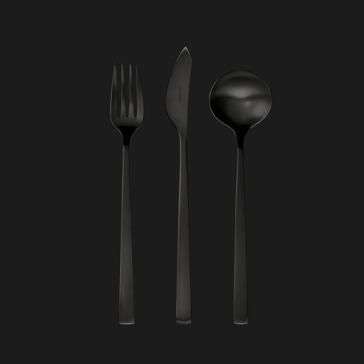 HERDMAR Прибори за хранене “ENSO“ – 24 части – черен мат