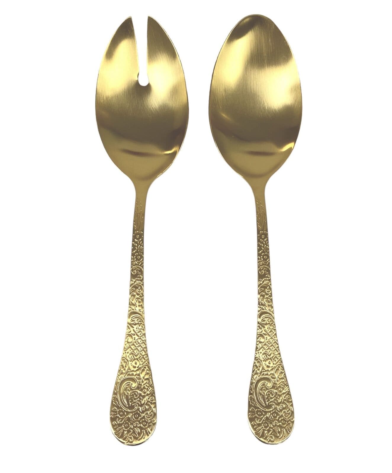 HERDMAR Прибори за салата “BETTY“- 2 части - позлатени мат