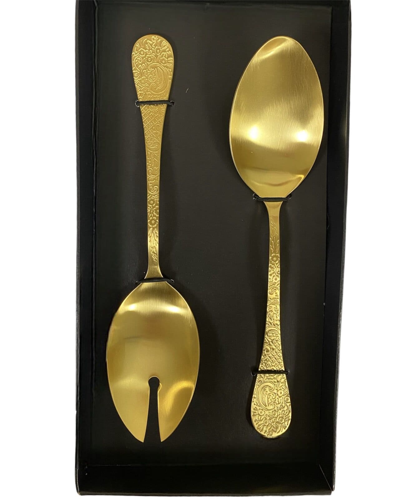 HERDMAR Прибори за салата “BETTY“- 2 части – позлатени мат