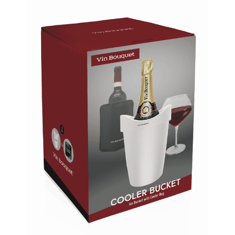 Vin Bouquet Охладител за 1 бутилка с гел – бял