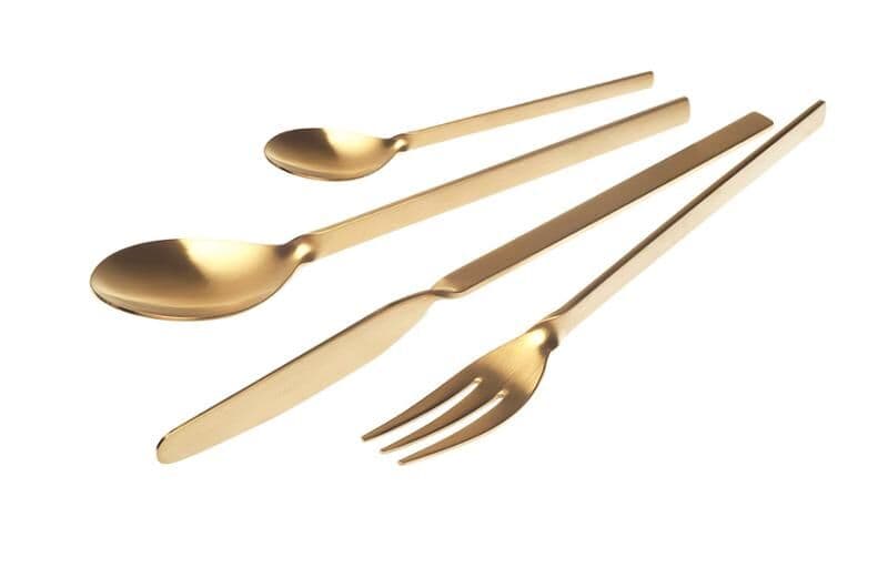 HERDMAR Прибори за хранене “MALMO“- 24 части - позлатени мат
