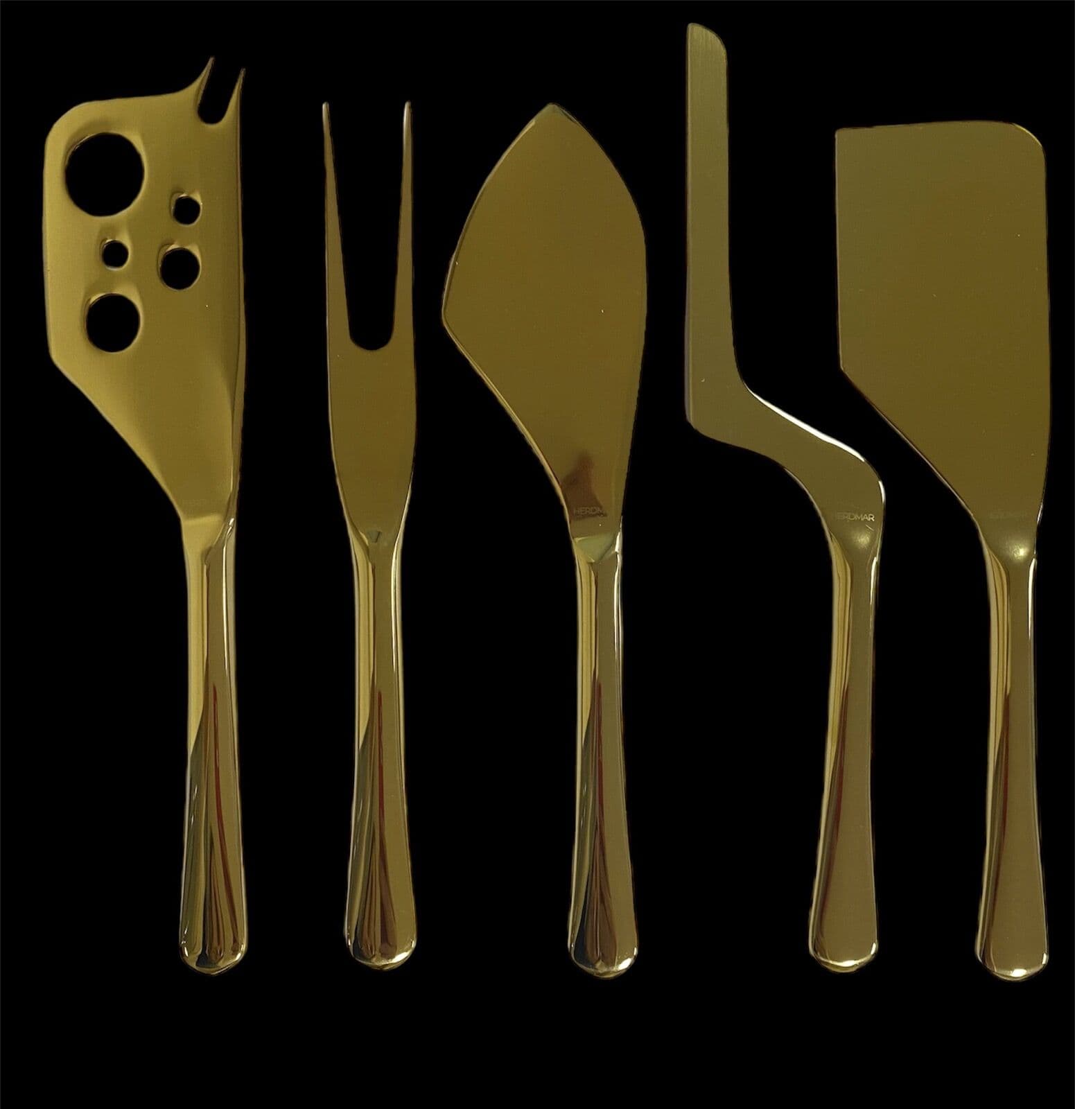 HERDMAR Комплект за сирена “MUH“ – 5 части – златно покритие