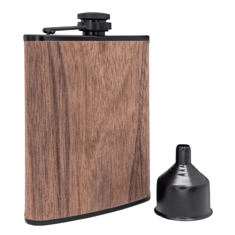 Vin Bouquet Стоманена бутилка за алкохол с фунийка “ДЪРВО“