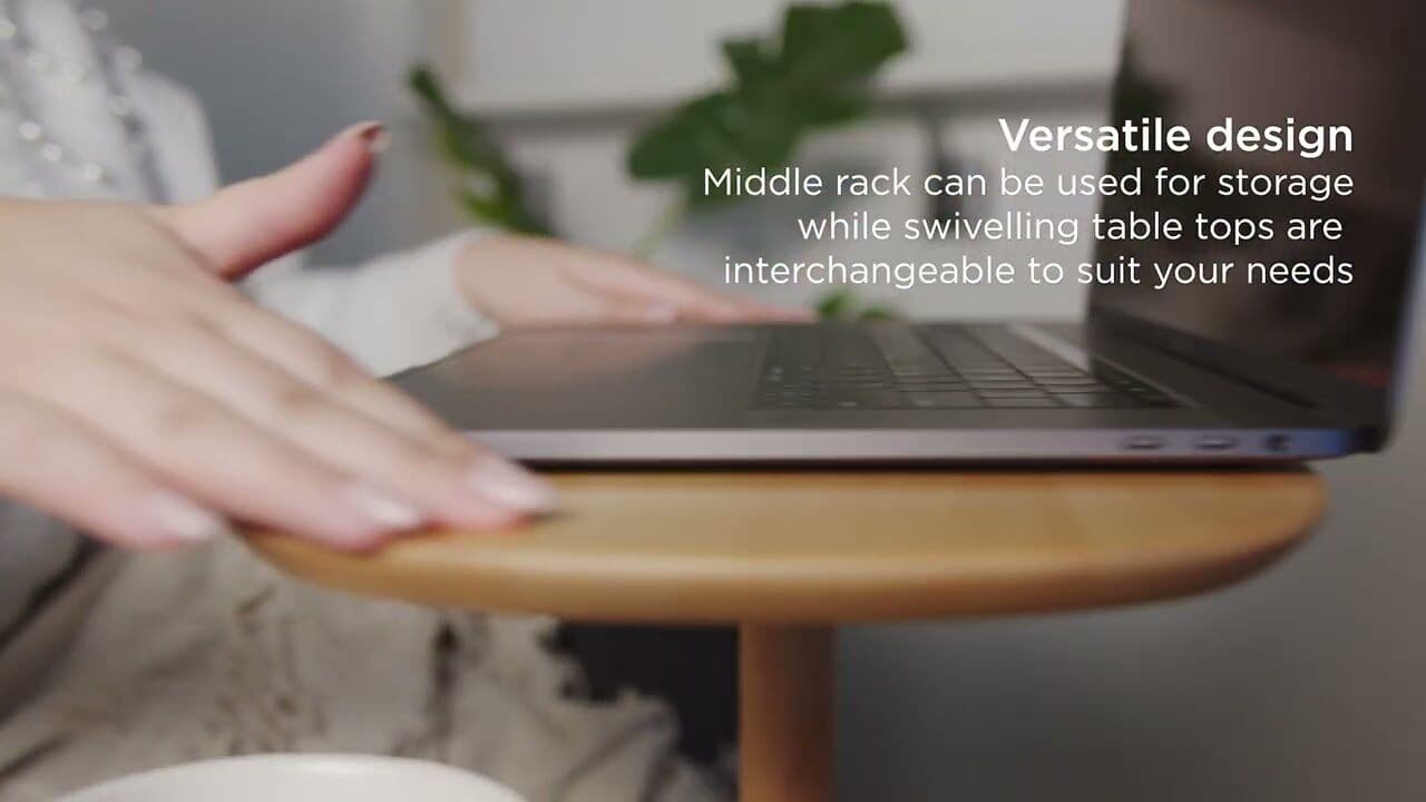 UMBRA Помощна маса “SWIVO“ – цвят натурален