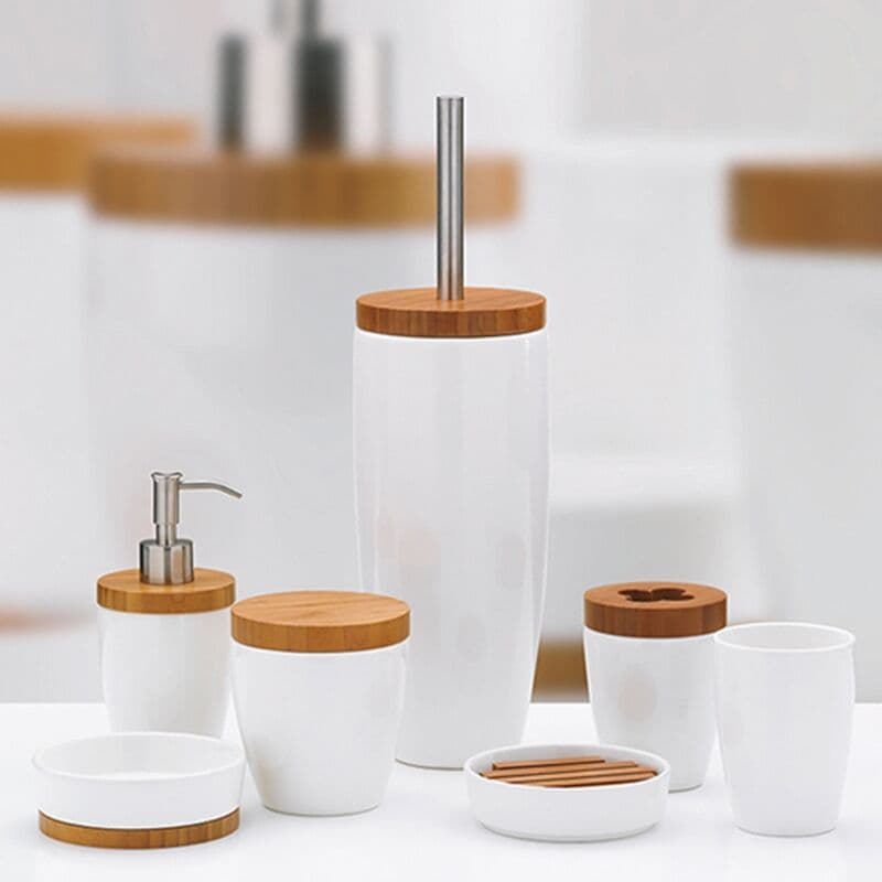 KELA Поставка/Чаша за четки за зъби “Natura“ – бялa