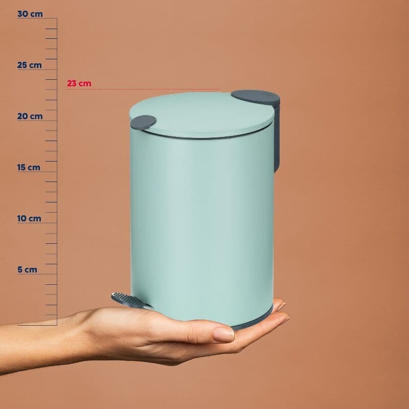KELA Кош за отпадъци с педал “Mats“ – бледо зелен – 3 л.