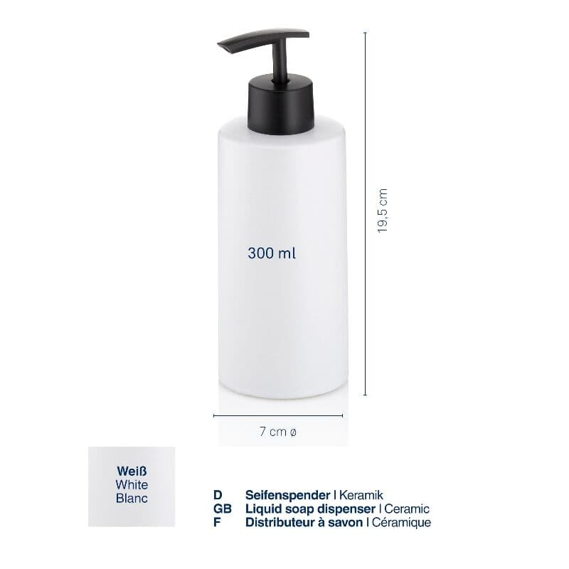 KELA Диспенсър за течен сапун “Matsi“ – бял