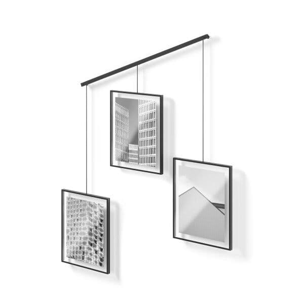 UMBRA Фотодисплей за стена “EXHIBIT“ за 3 снимки( 20х25 см.) – черен цвят