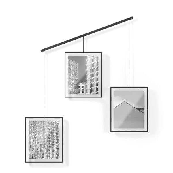 UMBRA Фотодисплей за стена “EXHIBIT“ за 3 снимки( 20х25 см.) – черен цвят