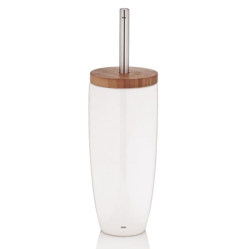 KELA Четка за тоалетна “Natura“ - бялa с бамбуков елемент