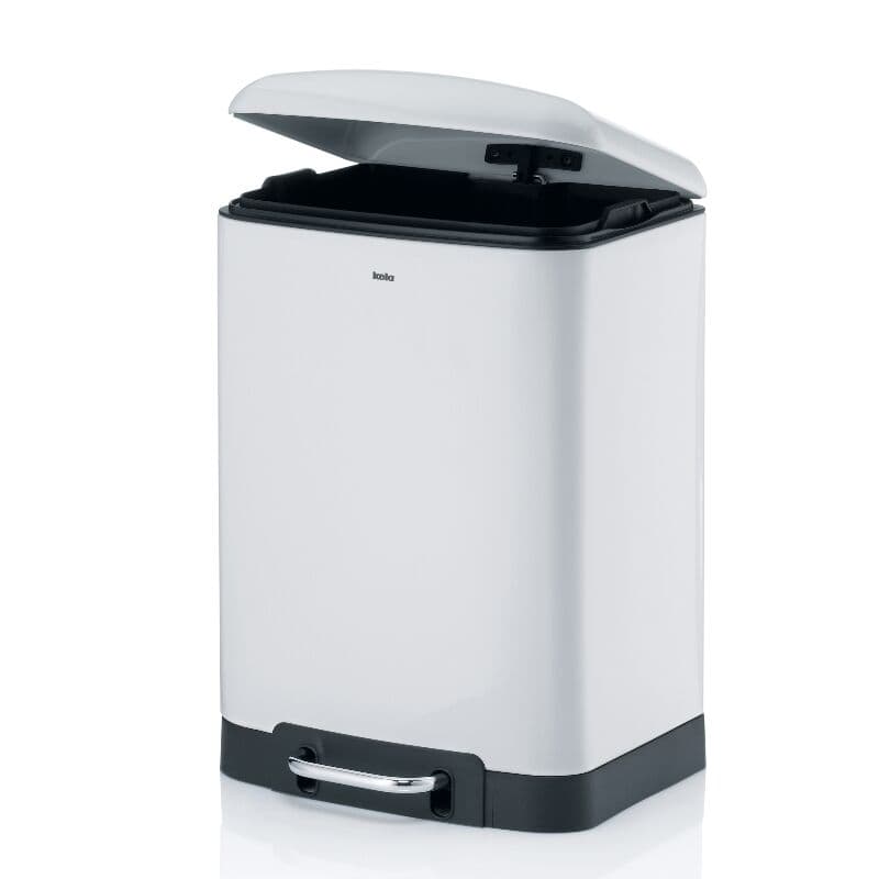 KELA Кош за отпадъци с педал “Davino“ - бял - 12 л.