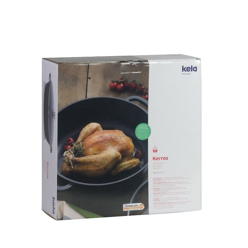 KELA Плитка тенджера с капак “Kerros“ – Ø 36 см – 7 л.