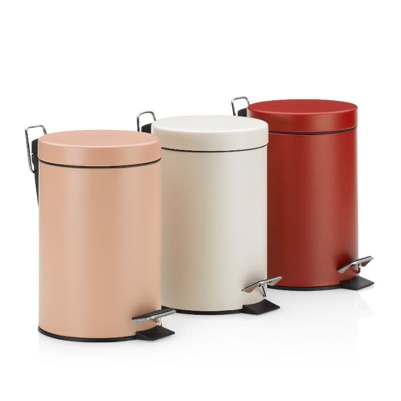 KELA Кош за отпадъци с педал “Monaco“ – червен – 3 л.