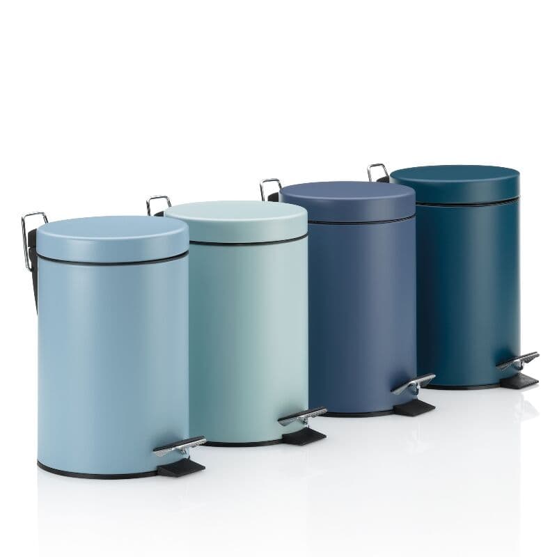 KELA Кош за отпадъци с педал “Monaco“ – светло син – 3 л.