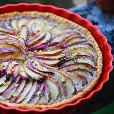 EMILE HENRY Керамична форма за тарт Ø 29,5 см „TART DISH“- цвят зелен кедър