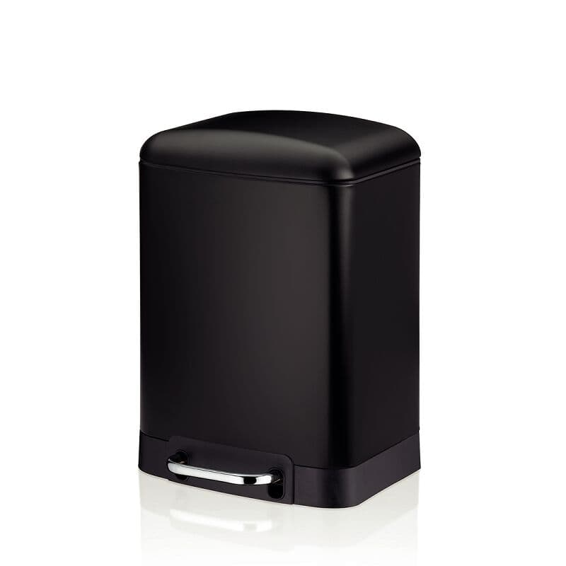 KELA Кош за отпадъци с педал “Davino“ – черен – 6 л.