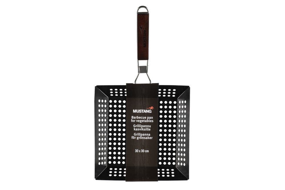 MUSTANG Перфориран BBQ тиган за зеленчуци – 30х30 см.