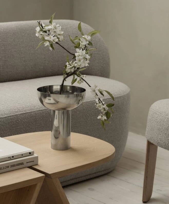 BLOMUS Стоманена ваза MIYABI – полирана
