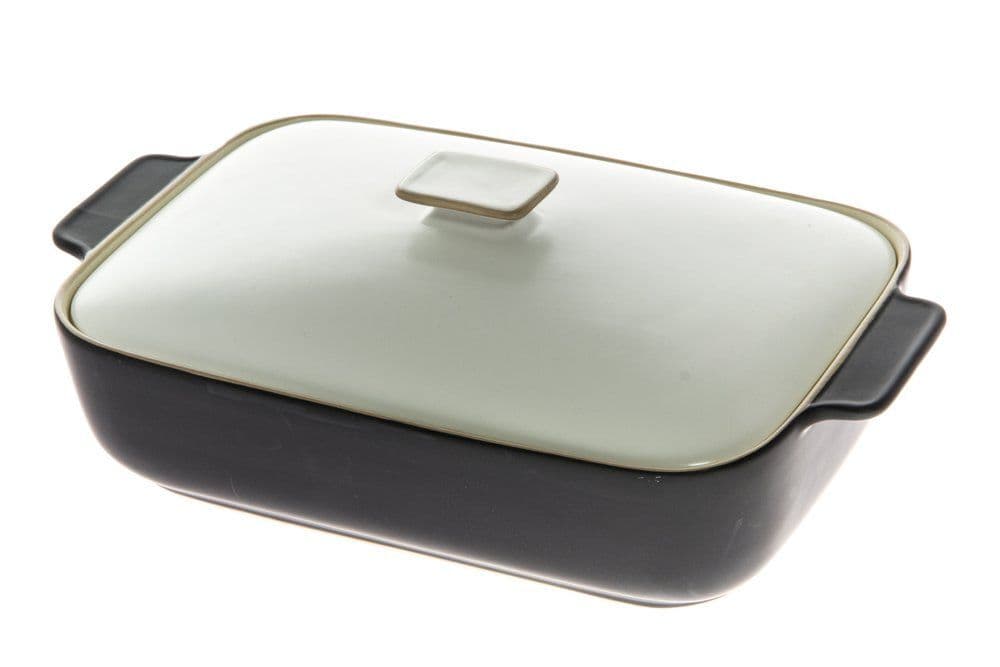 MAKU Керамична тава с капак – черна 3 л. 36 х 21,5 см.