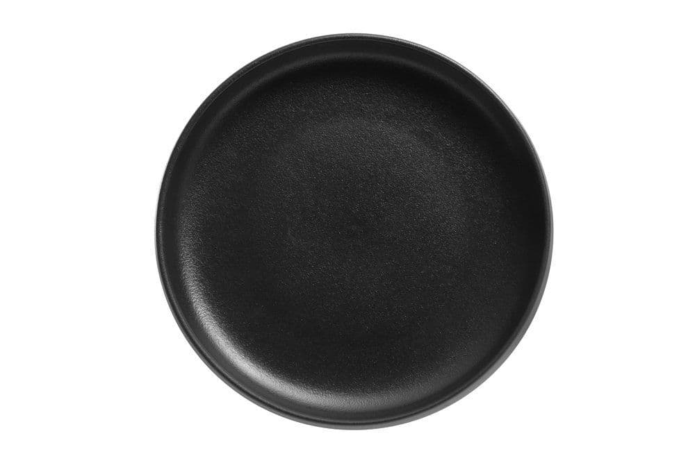MAKU Чиния Robuste Ø 15,5 см. – черен мат с повърхност стил чугун