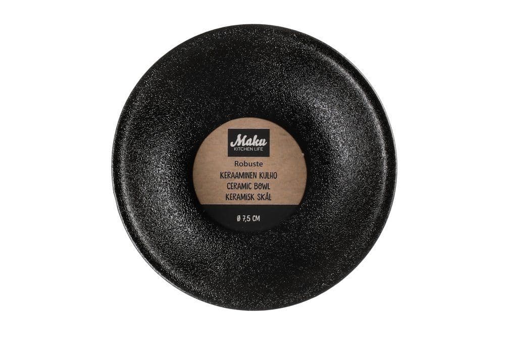 MAKU Купичка Robuste Ø 7,5 см. – черен мат с повърхност стил чугун