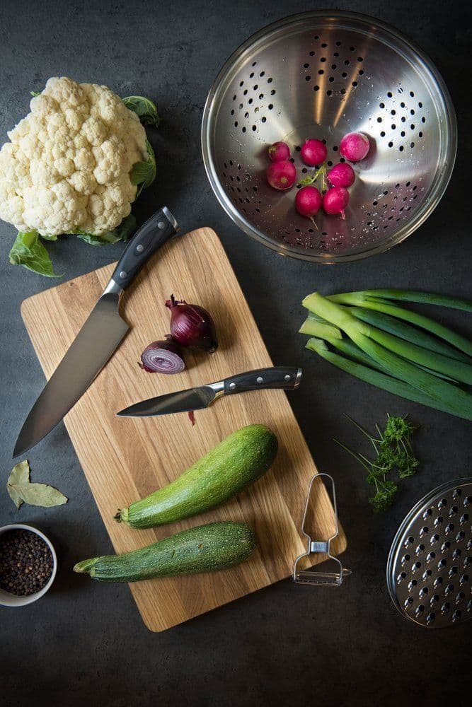 MAKU Нож за белене 9 см. с дръжка от Pakka дърво