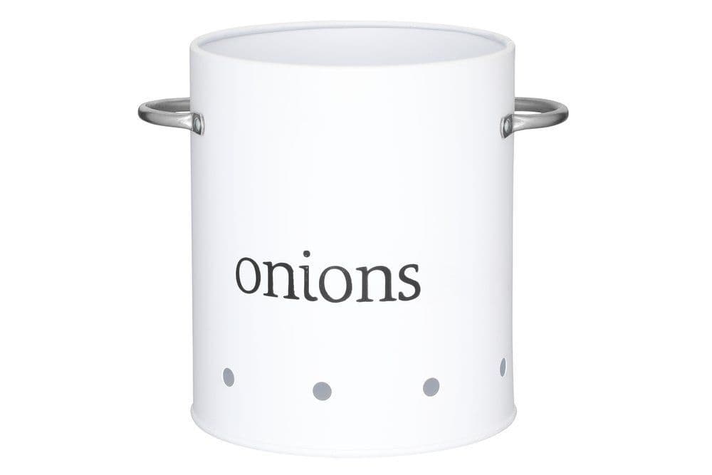 MAKU Канистер за съхранение на лук – бял