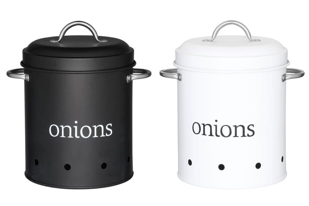 MAKU Канистер за съхранение на лук – бял