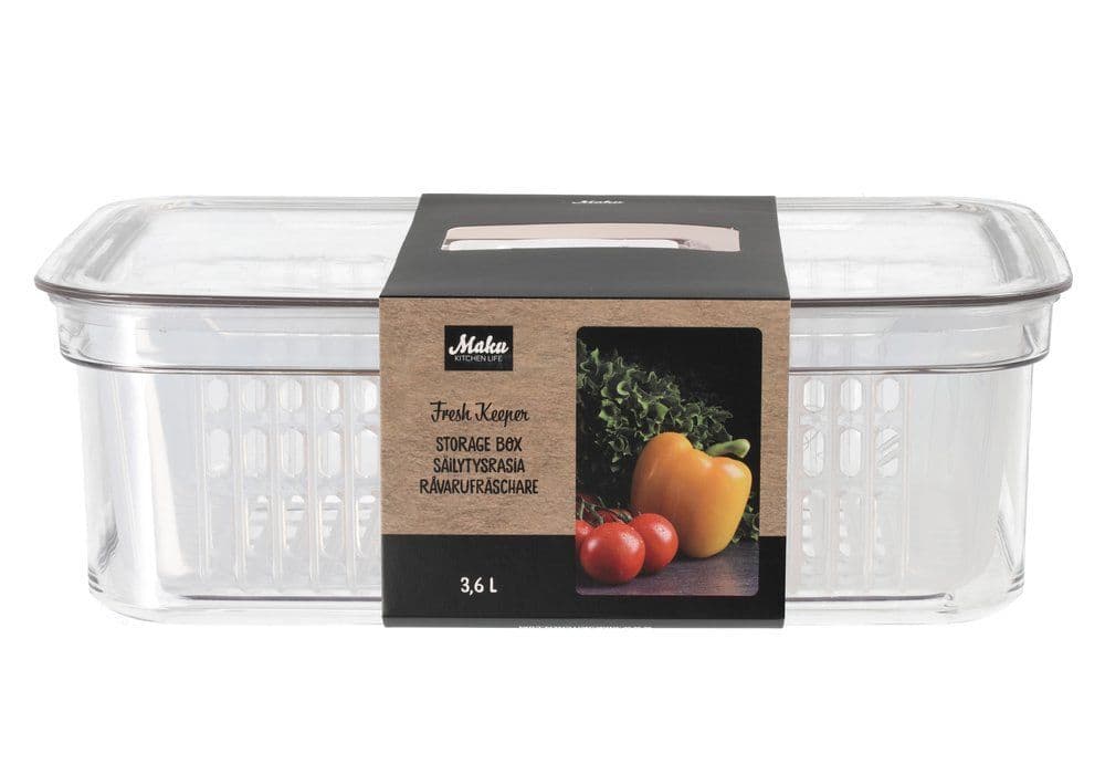 MAKU Кутия за съхранение с кошница Fresh Keeper 3,6 л.