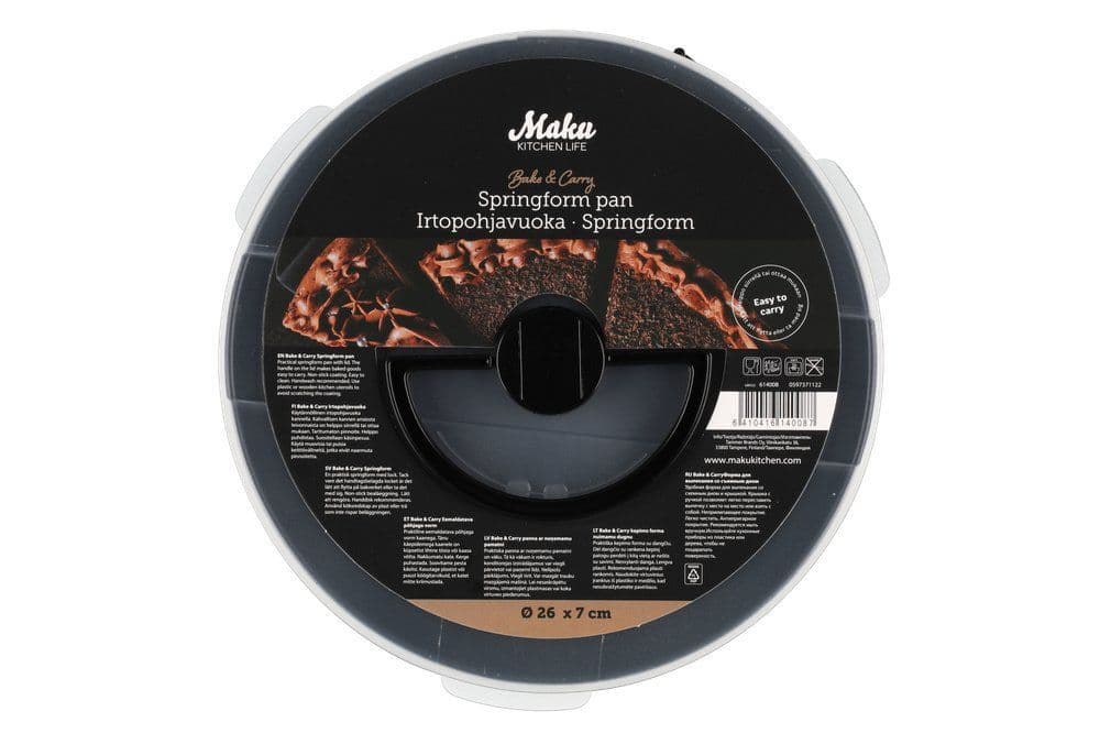 MAKU Кръгла форма за торта Ø 26 см. с пласмасов капак