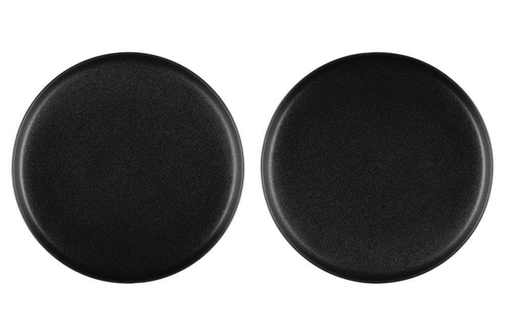 MAKU Подложна/Основна чиния Robuste 2 бр. Ø 26 см. - черен мат с повърхност стил чугун