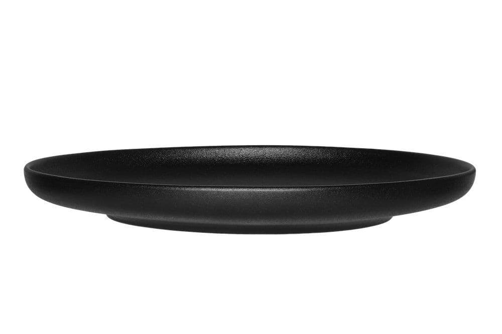 MAKU Подложна/Основна чиния Robuste 2 бр. Ø 26 см. – черен мат с повърхност стил чугун
