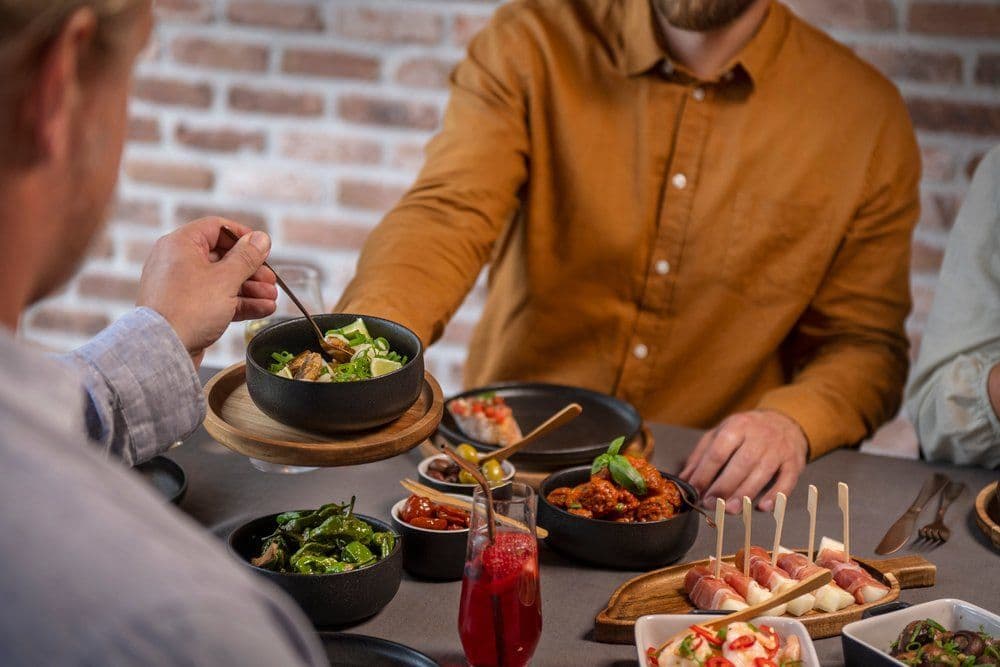 MAKU Купички Robuste 2 бр. Ø 14,5 см. – черен мат с повърхност стил чугун