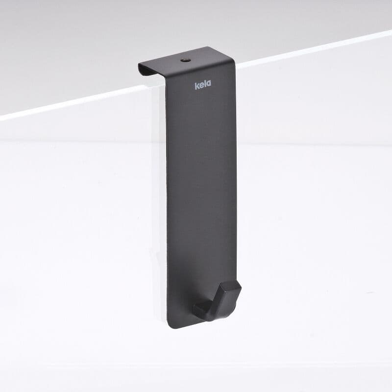 KELA Комплект закачалки за вратички “Colgar“ – 2 бр. – черни