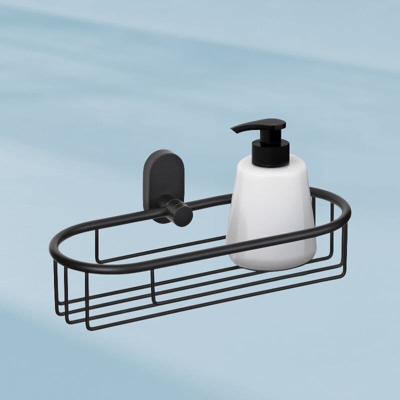 KELA Кошница за аксесоари, за стенен монтаж  “Alessio“ – черна