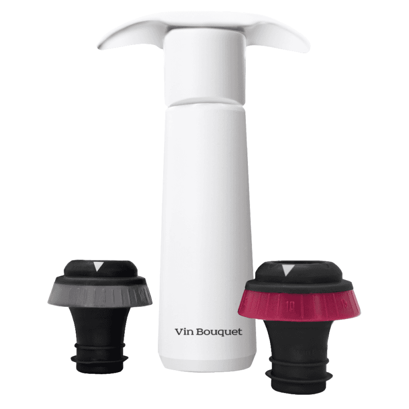 Vin Bouquet Ръчна вакуум помпа с 2 бр. - бяла