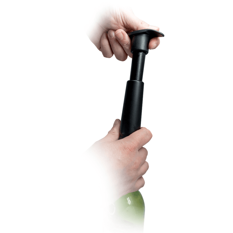 Vin Bouquet Ръчна вакуум помпа с 4 бр. тапи – черна