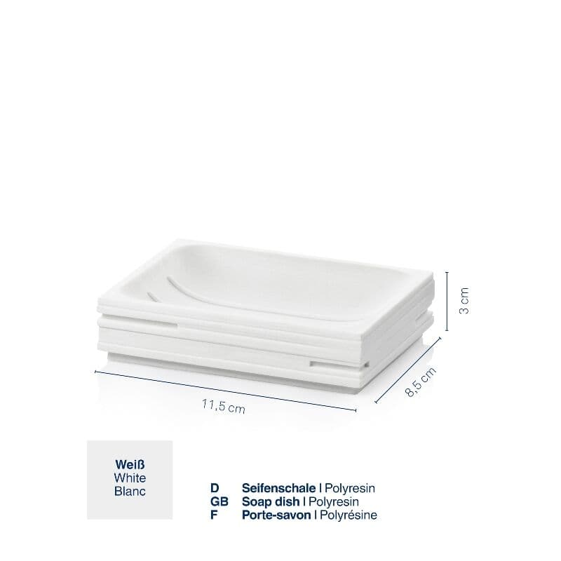 KELA Сапунерка “Posidon“ – бяла