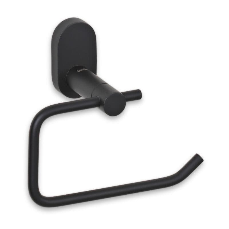 KELA Стойка за тоалетна хартия за стенен монтаж “Alessio“ – черна