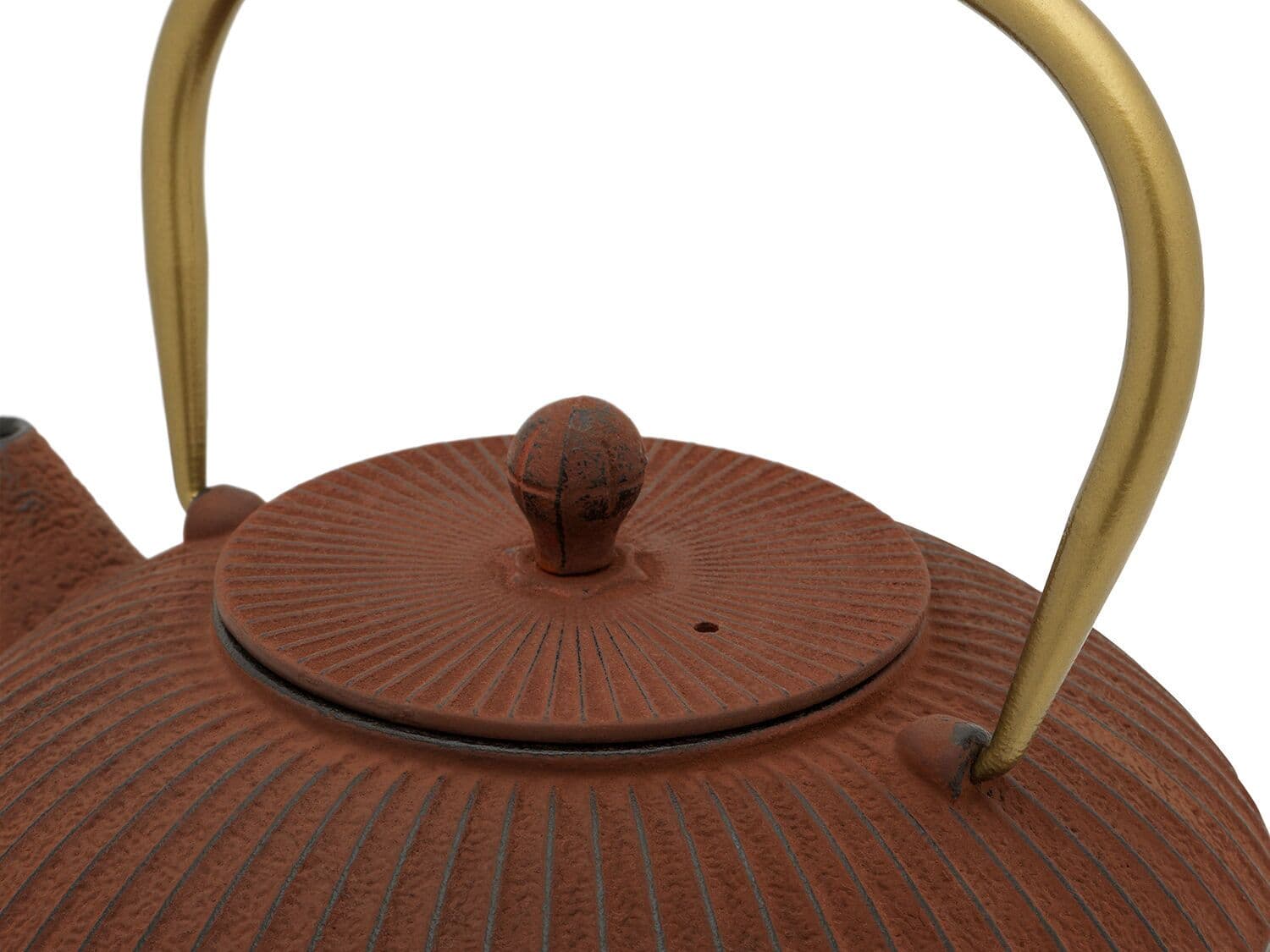 BREDEMEIJER Чугунен чайник “Linhai“ – цвят тухла – 1,1 л.