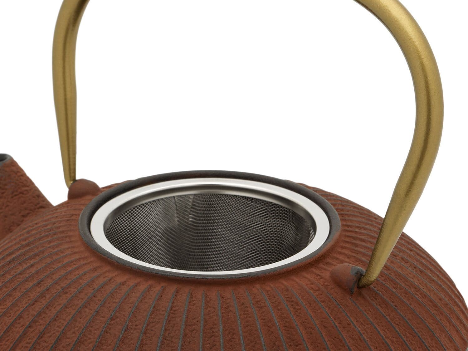 BREDEMEIJER Чугунен чайник “Linhai“ – цвят тухла – 1,1 л.