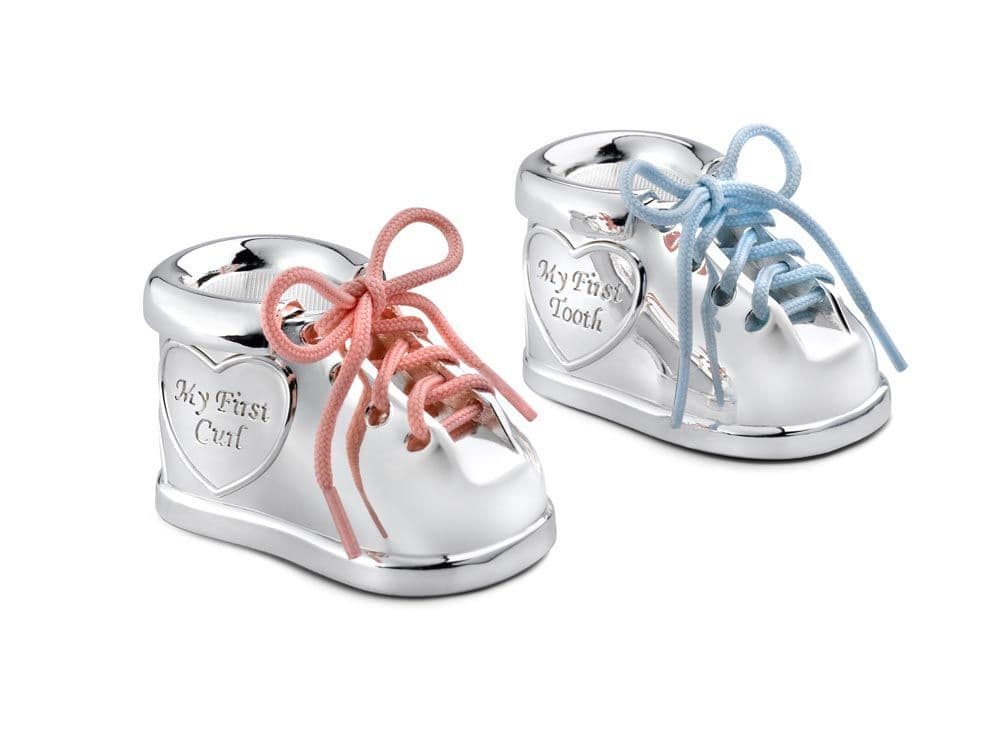 ZILVERSTAD Комплект от две кутийки (за зъбче и за кичур) “Shoe“ – цвят сребро