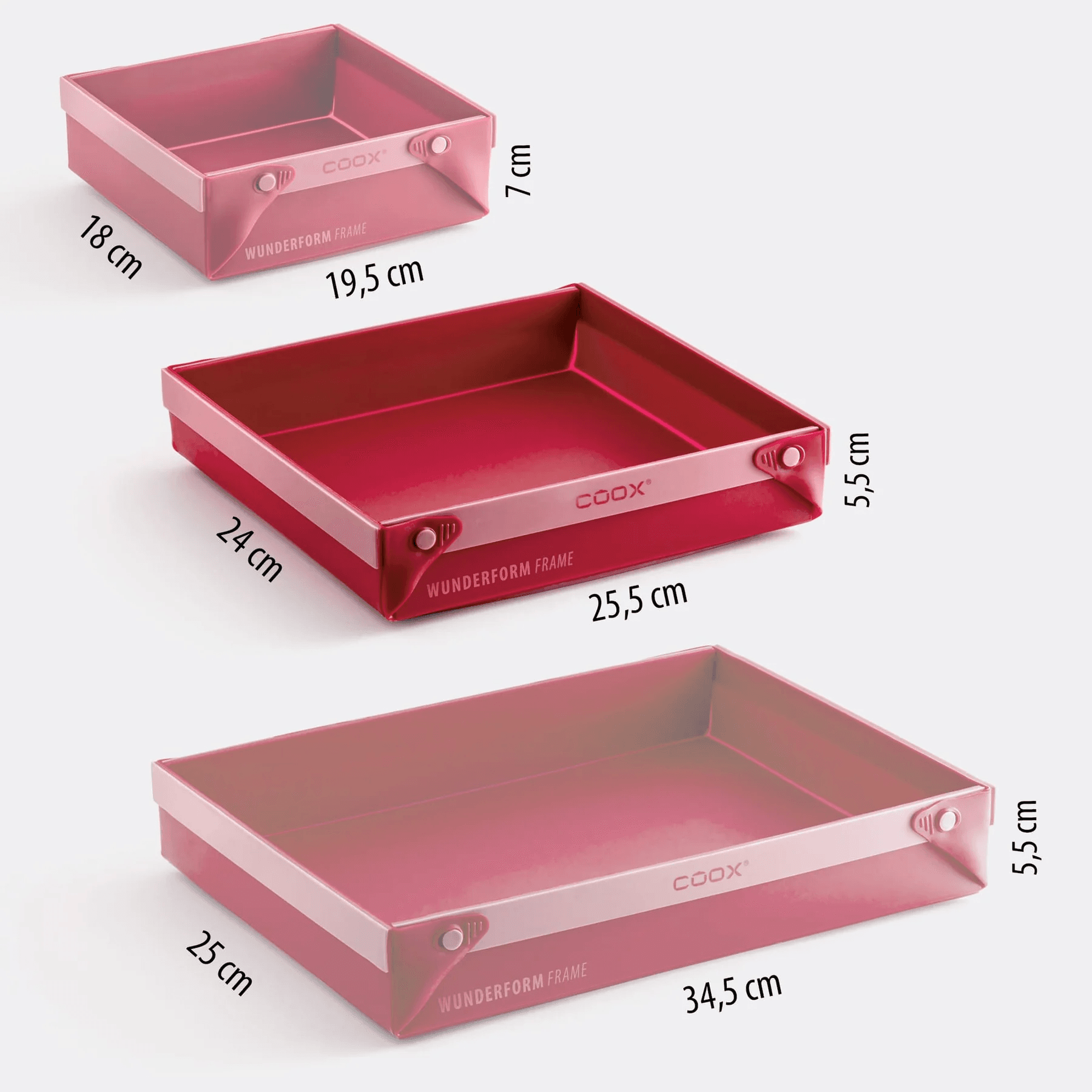 COOX Правоъгълна форма/тава WUNDERFORM  размер LQ – червена