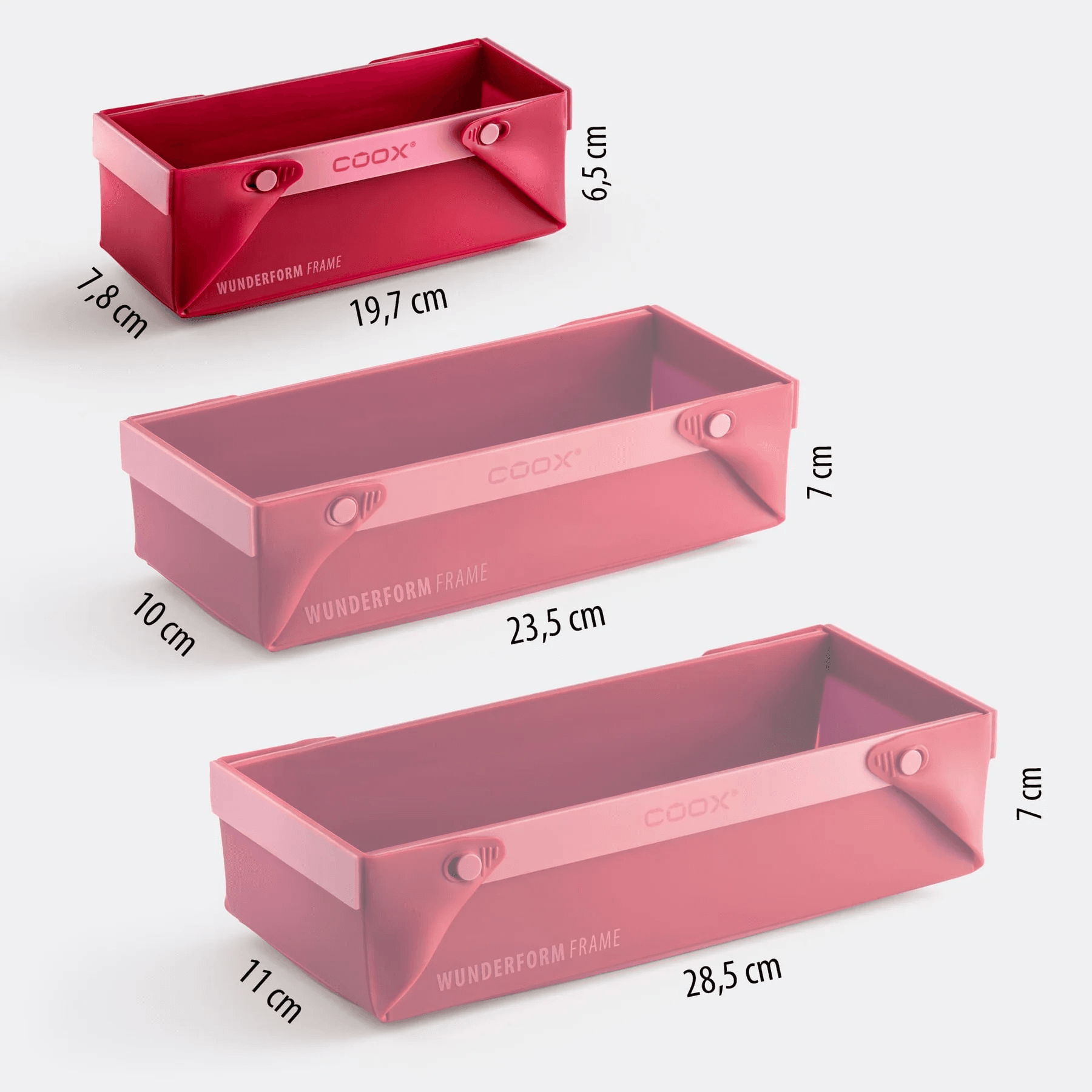 COOX Правоъгълна форма WUNDERFORM размер S – синя