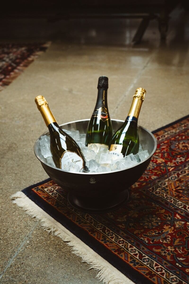 LEOPOLD VIENNA Стоманен охладител за вино и шампанско “Classic II“ – черен