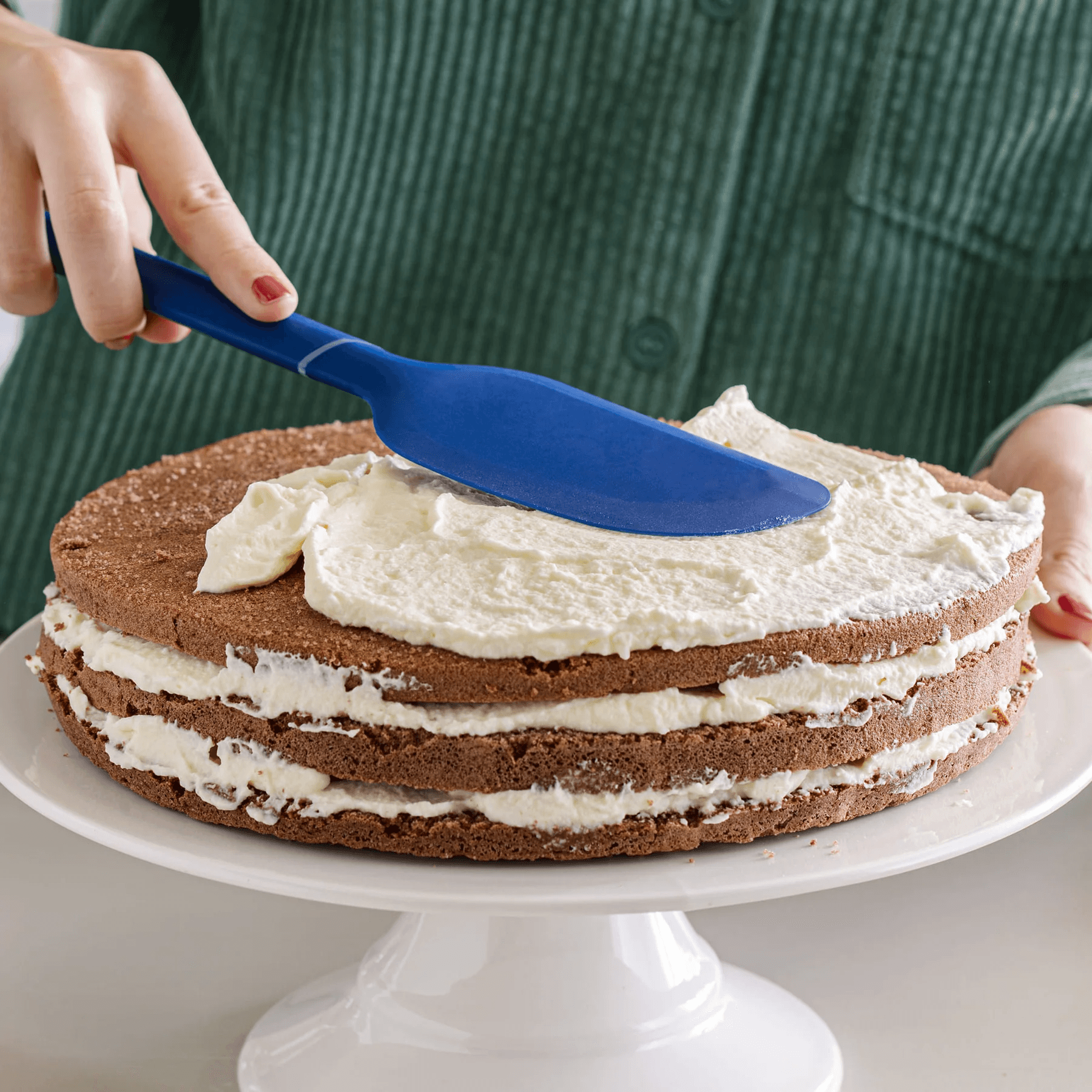 COOX Силиконова шпатула – синя