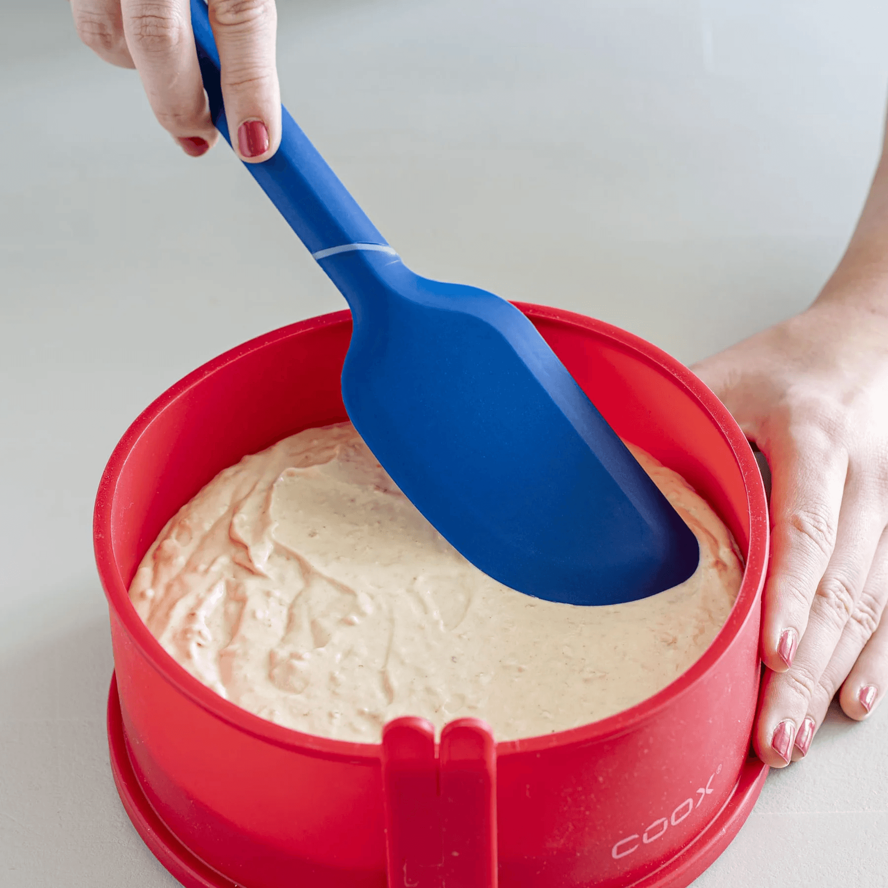 COOX Силиконова шпатула – синя