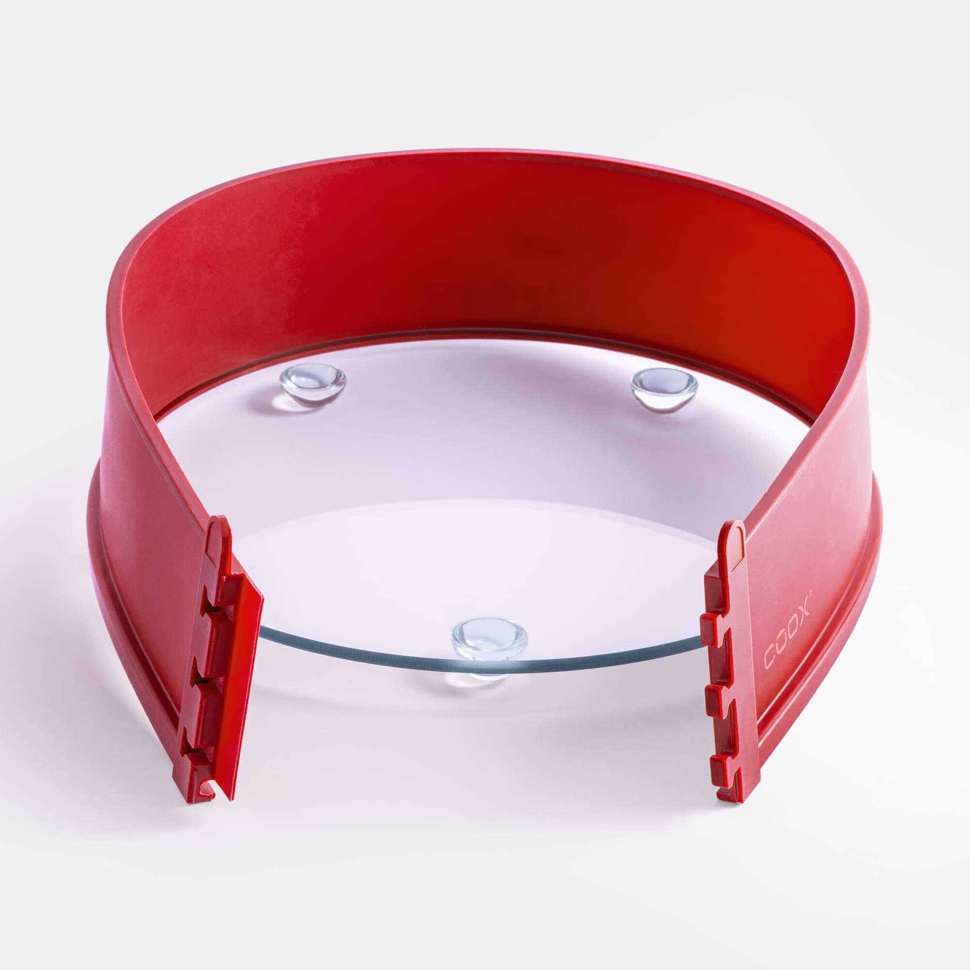 COOX Силиконова форма със стъклена основа Ø 26 – червена