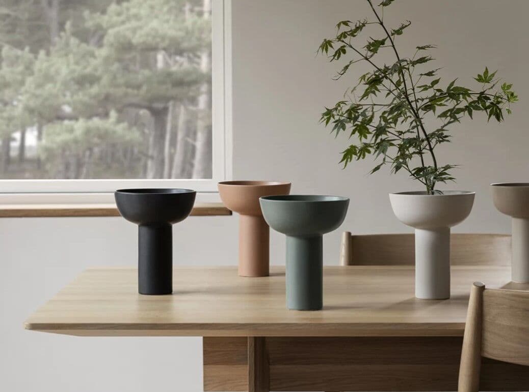 BLOMUS Ваза икебана MIYABI – цвят сиво-зелен (Agave Green)